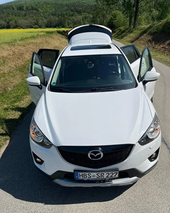 Mazda CX-5 cena 39999 przebieg: 155000, rok produkcji 2014 z Biała małe 742